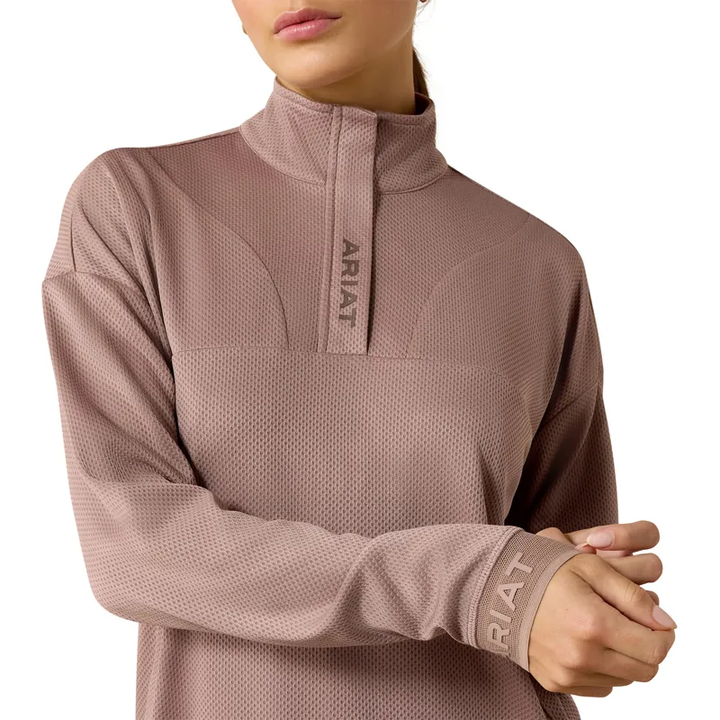 Ariat Breathe 1/2 Zip Womens Sweatshirt - Antler-2
