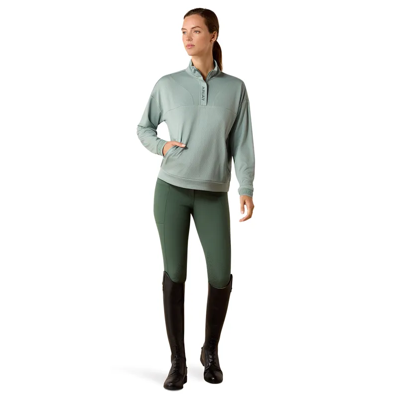 Ariat Breathe 1/2 Zip Womens Sweatshirt - Chinois Green-4