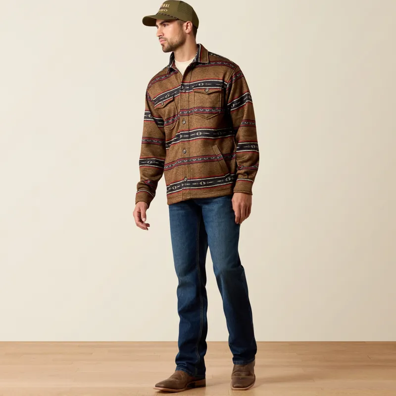 Ariat Caldwell Mens Shirt Jacket - Toffee Serape-4