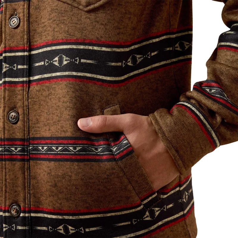 Ariat Caldwell Mens Shirt Jacket - Toffee Serape-3