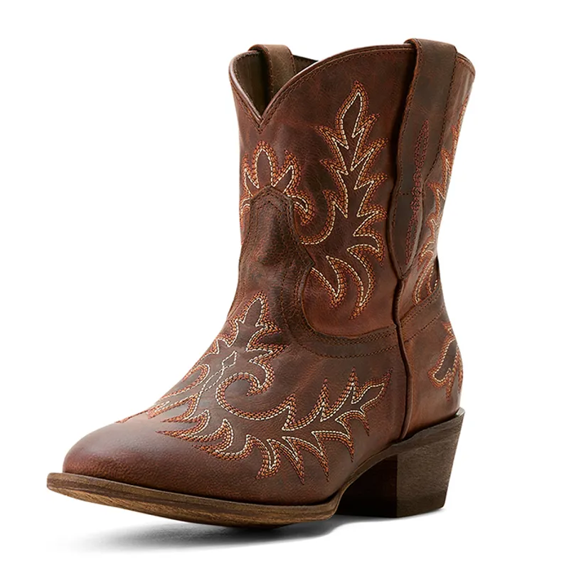 Ariat Carlin Short Ladies Western Boots - Dark Sierra