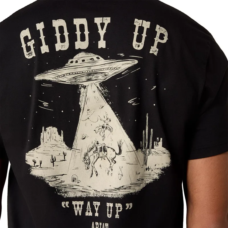 Ariat Cowboy Way-Up Mens Tee - Black-4