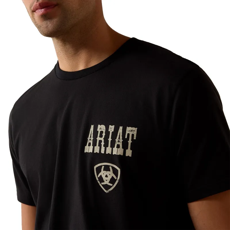 Ariat Cowboy Way-Up Mens Tee - Black-3