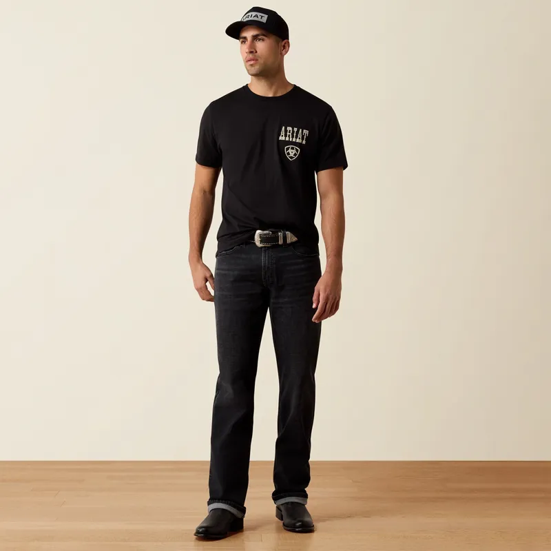 Ariat Cowboy Way-Up Mens Tee - Black-5