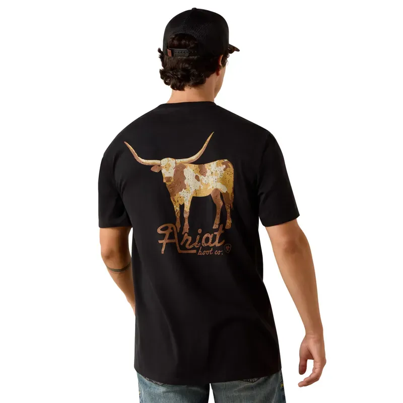 Ariat Cowmooflage Mens Tee - Black