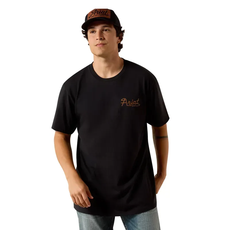 Ariat Cowmooflage Mens Tee - Black-1