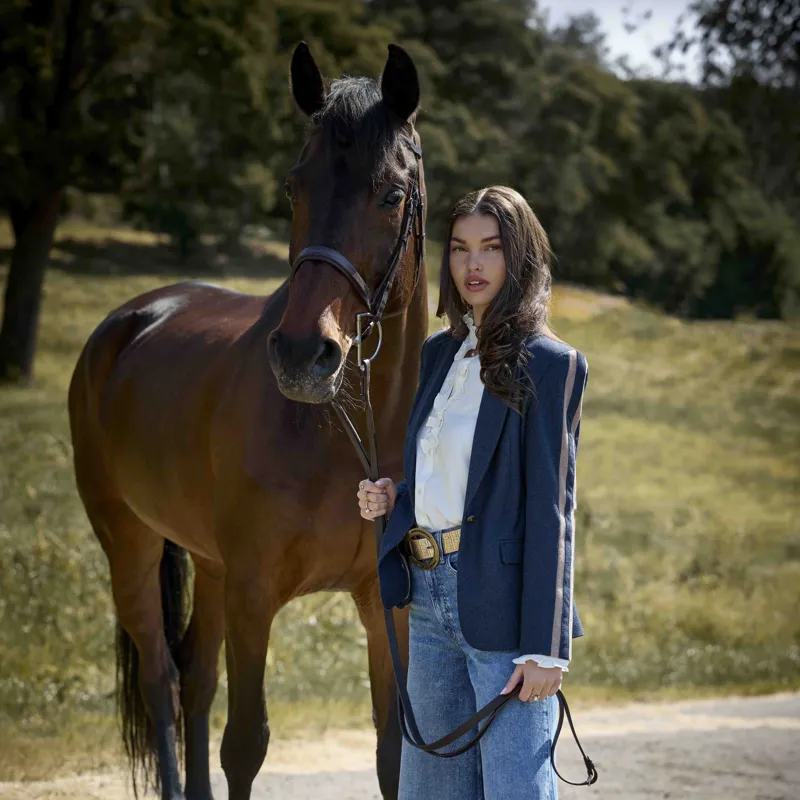 Ariat Dornie Womens Blazer - Navy-5