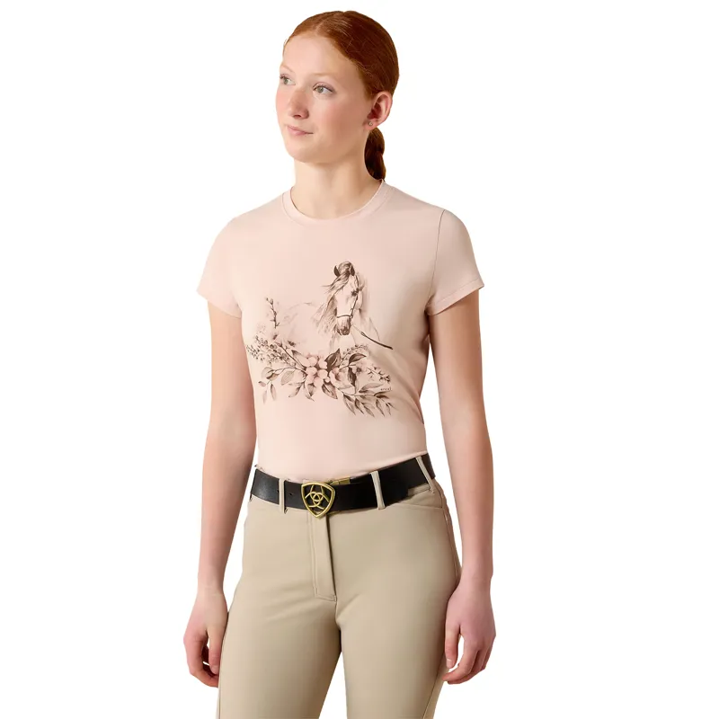Ariat Ethereal Equine Junior T-Shirt - Sepia Rose