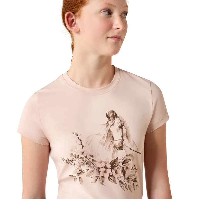 Ariat Ethereal Equine Junior T-Shirt - Sepia Rose-2
