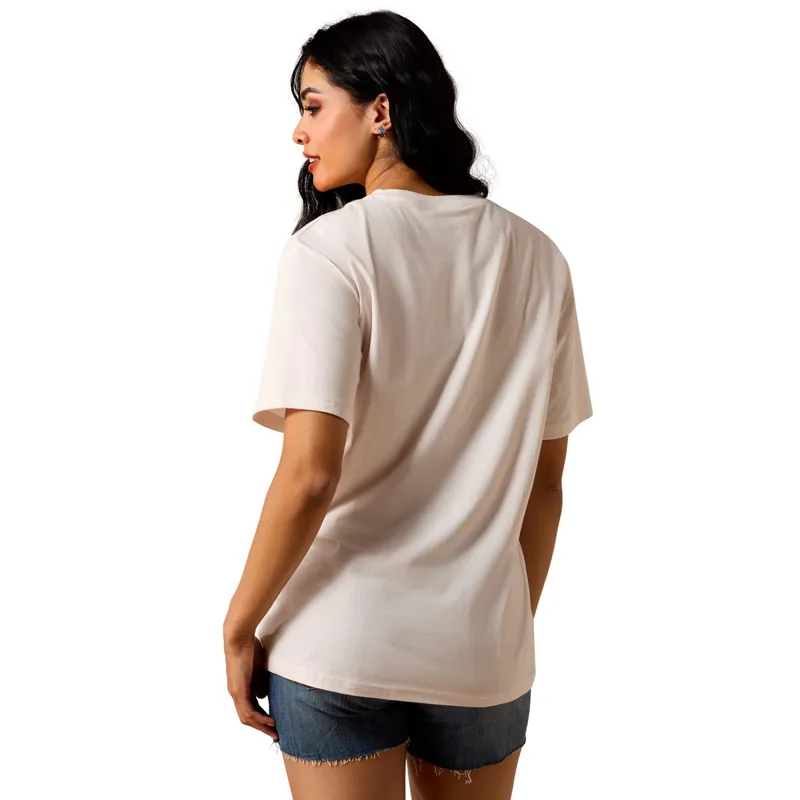 Ariat Farm Raised Womens Tee - Sea Salt-1