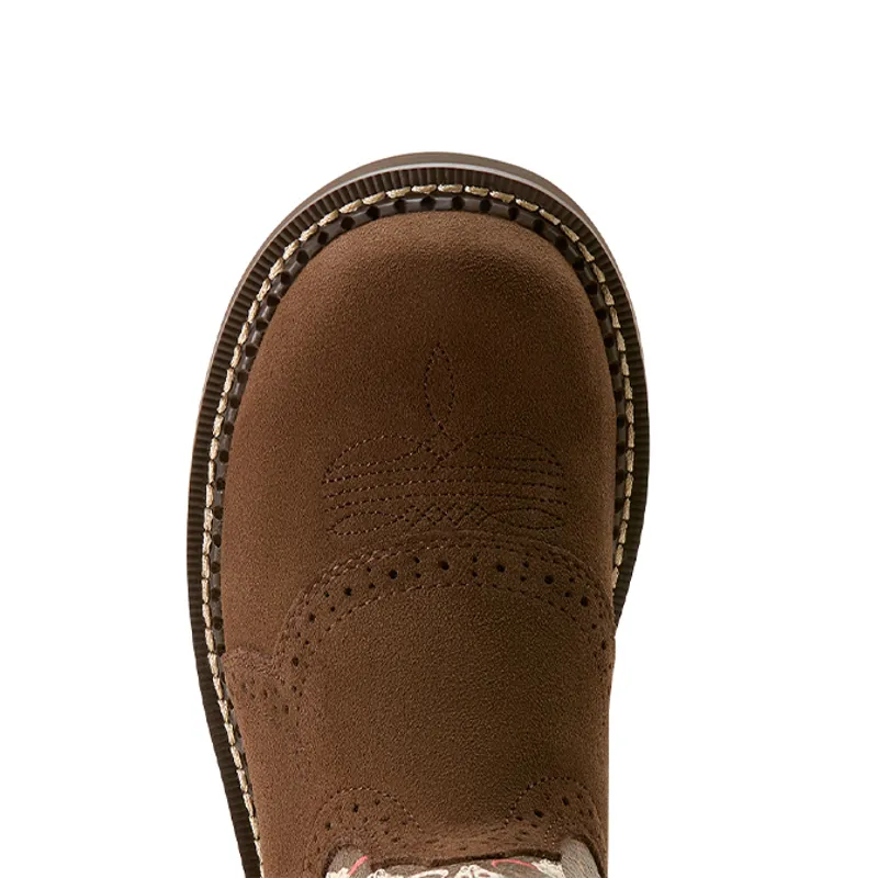 Ariat Fatbaby Heritage Farrah Ladies Western Boots - Barley/Boho Skull-5