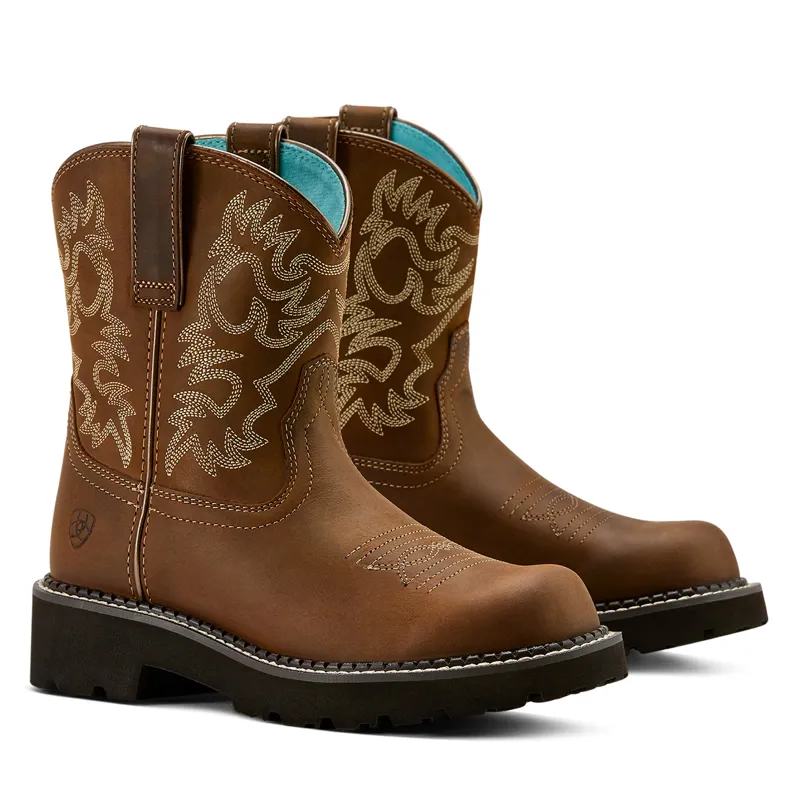 Ariat Womens Fatbaby Western Boots - Sassy Brown-3