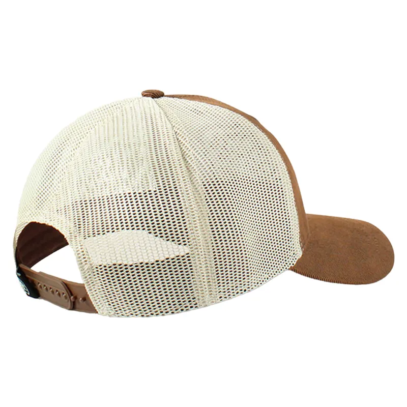 Ariat Floral Leather Patch Baseball Cap - Brown/White-1