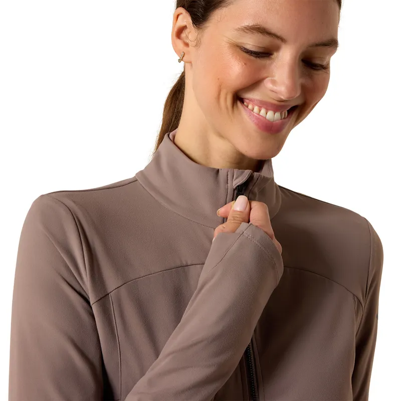 Ariat SolVeil Womens Full Zip Sweatshirt - Iron-2