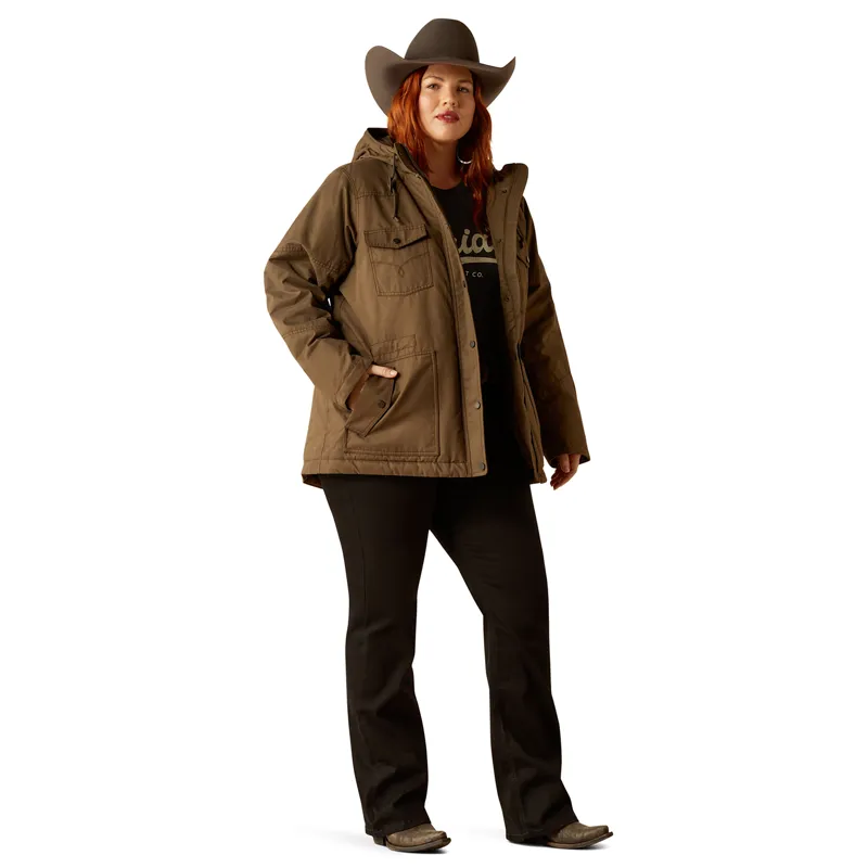Ariat Grizzly 2.0 Ladies Parka Jacket - Bark-2