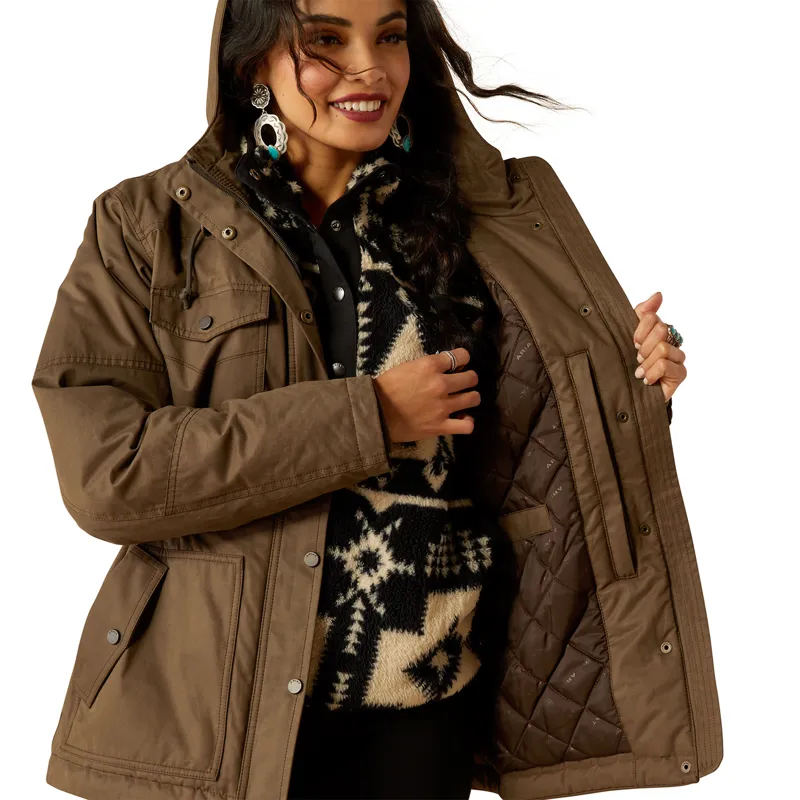Ariat Grizzly 2.0 Ladies Parka Jacket - Bark-4