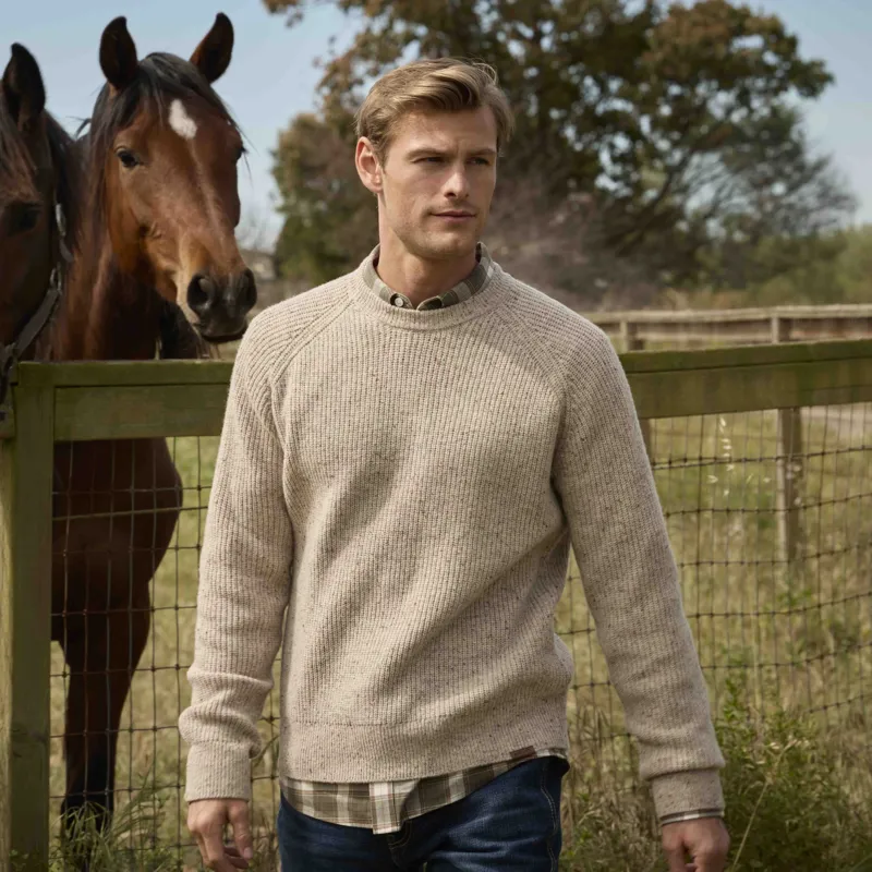 Ariat Country Heddon Mens Sweater - Oatmeal