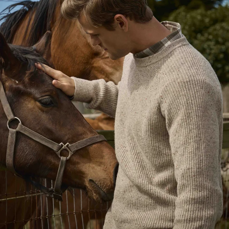 Ariat Country Heddon Mens Sweater - Oatmeal-6