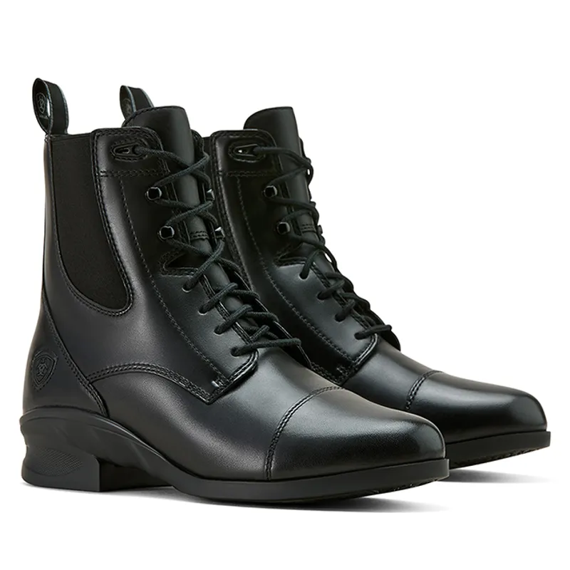 Ariat Heritage Ladies Laced Paddock Boots - Black-3