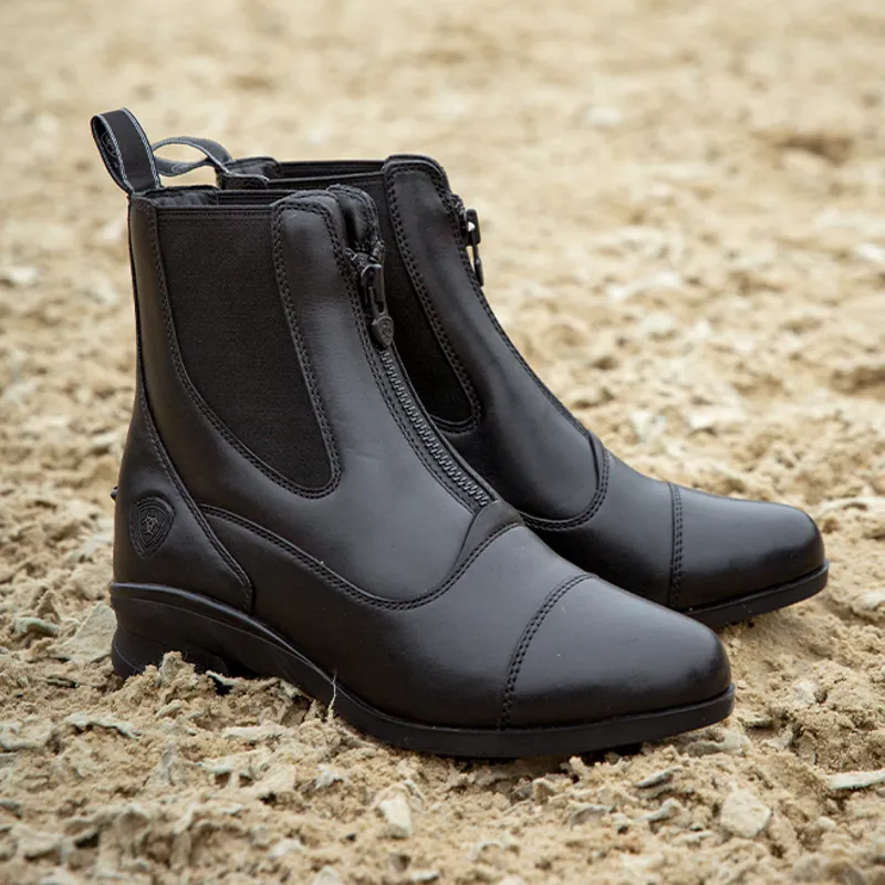 Ariat Heritage Zip Ladies Paddock Boots - Black-3