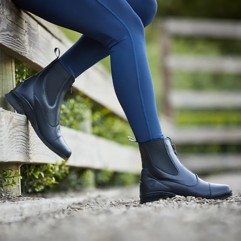 Ariat Heritage Zip Ladies Paddock Boots - Black-7