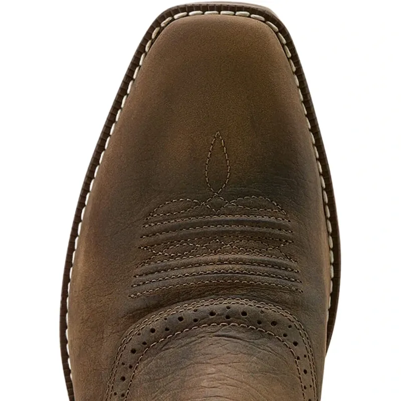 Ariat Hybrid Roughstock Antler Mens Western Boots - Wild Taupe-5