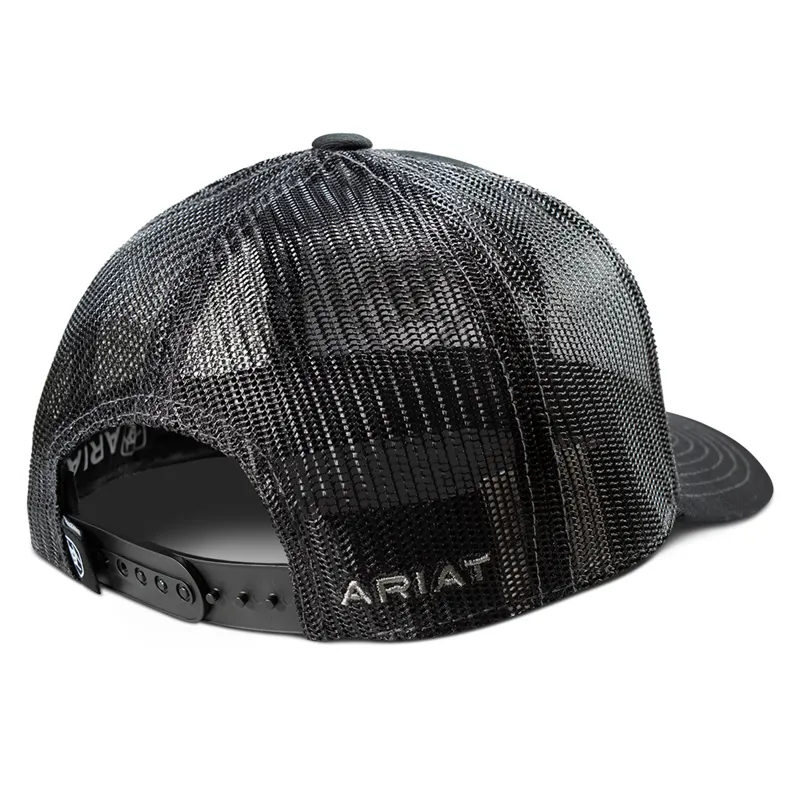 Ariat Loyal Junior Unisex Logo Snapback Cap - Black-1