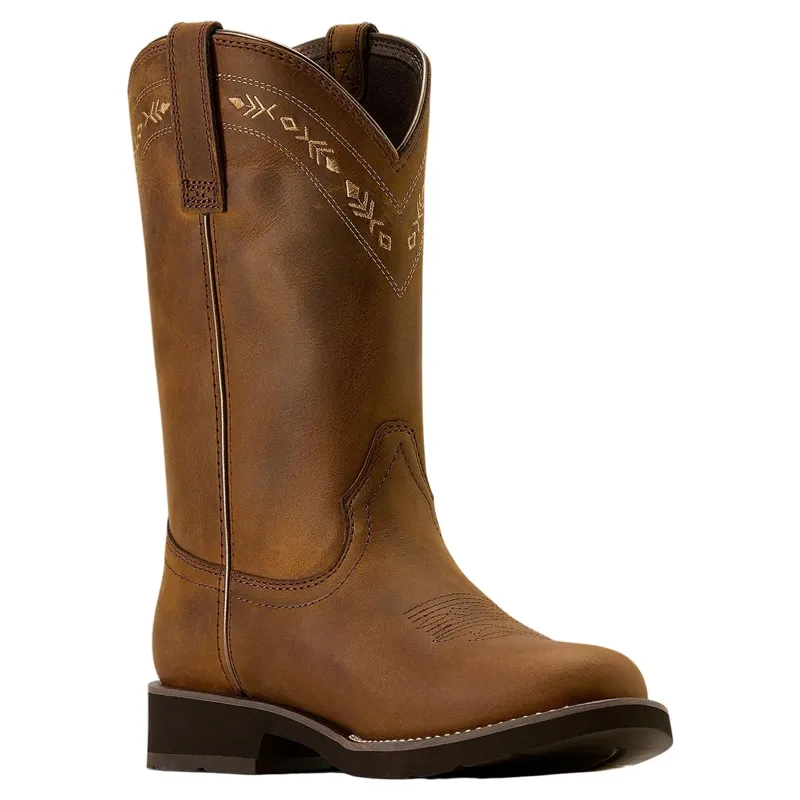 Ariat Kearney Round Toe Womens  Western Boots - Distressed Brown-5