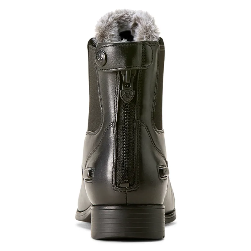 Ariat Kendall Ladies Sherpa Back Zip Paddock Boots - Black-1