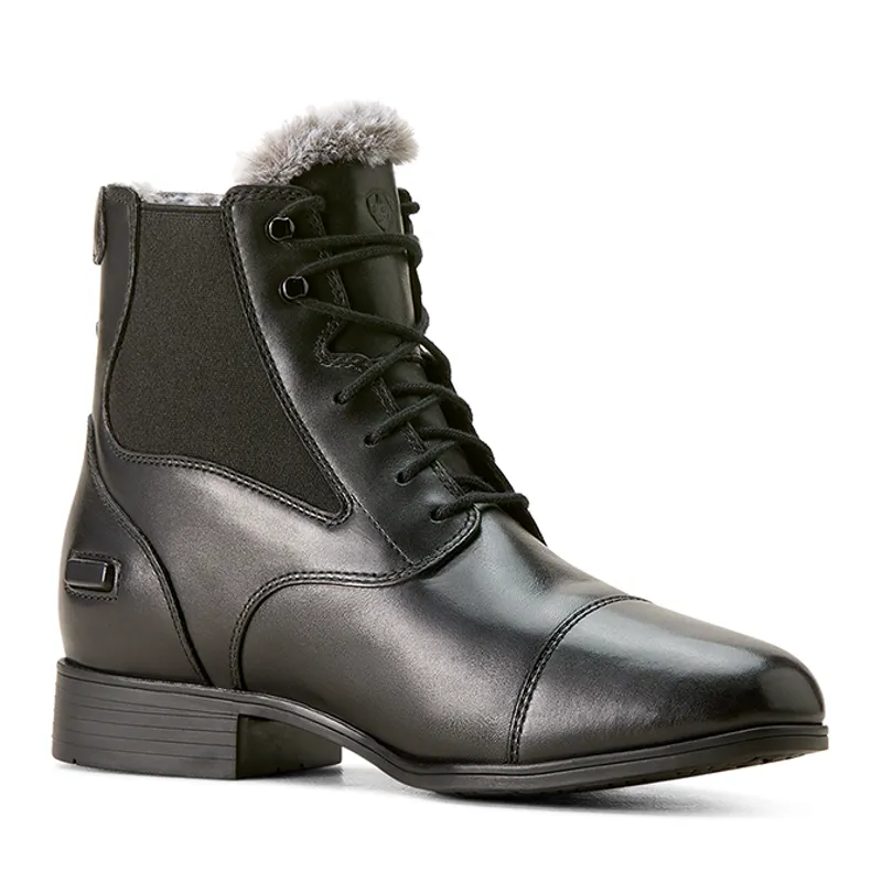 Ariat Kendall Ladies Sherpa Back Zip Paddock Boots - Black-2