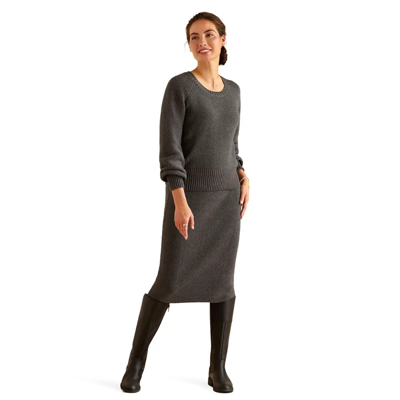 Ariat Country Malvern Ladies Sweater - Charcoal-5