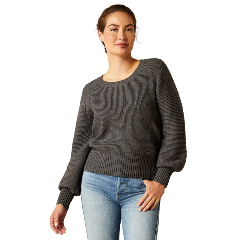 Ariat Country Malvern Ladies Sweater - Charcoal