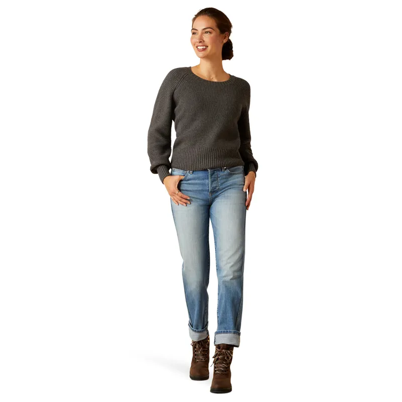Ariat Country Malvern Ladies Sweater - Charcoal-1