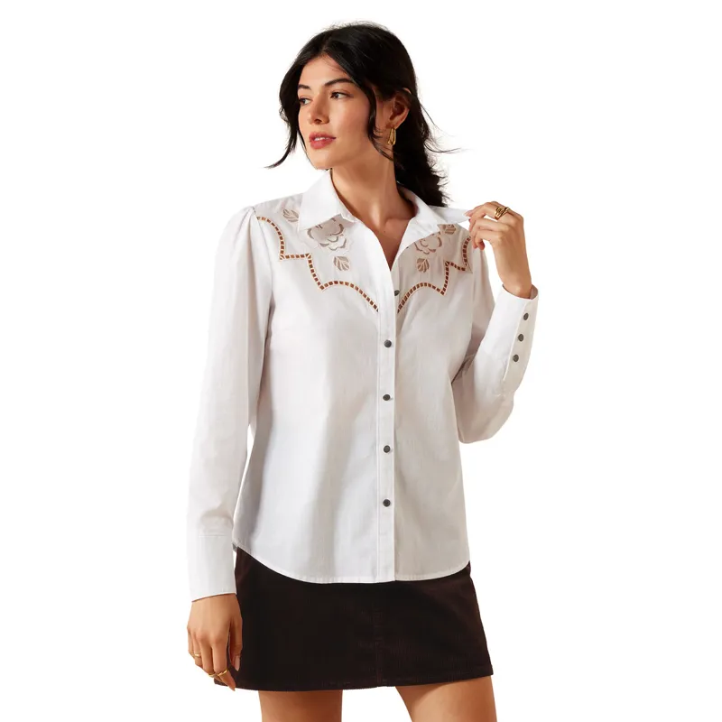 Ariat Lattice Womens Shirt - White