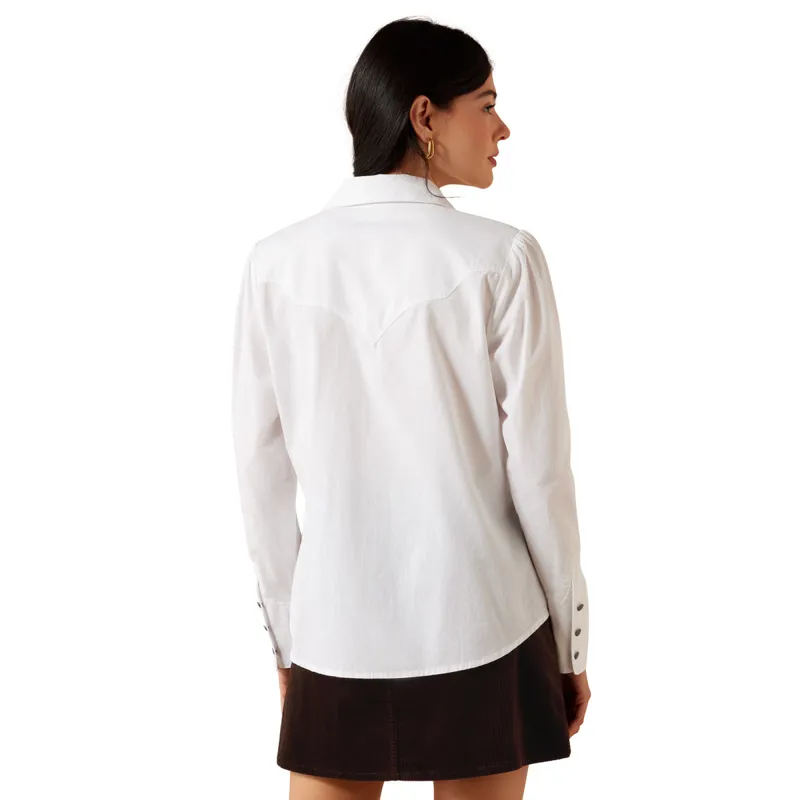 Ariat Lattice Womens Shirt - White-2