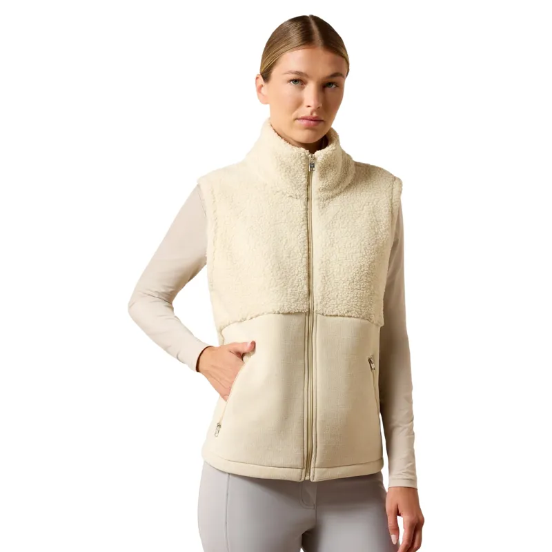 Ariat Laviolette Womens Full Zip Gilet - Almond Milk