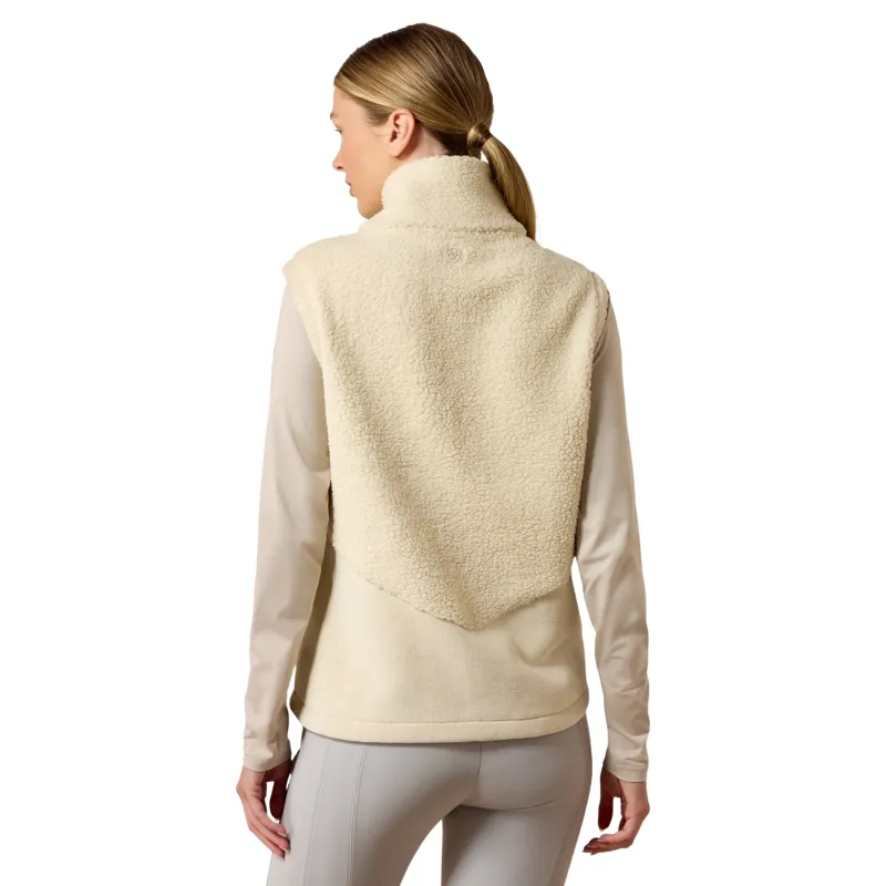 Ariat Laviolette Womens Full Zip Gilet - Almond Milk-1