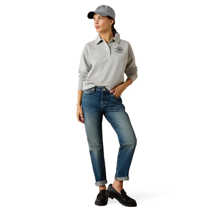 Ariat Lovett Womens Sweatshirt - Heather Grey-3