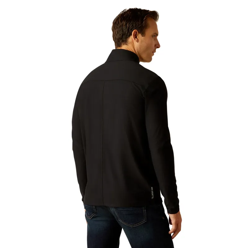 Ariat Lowell 3.0 1/4 Zip Mens Base Layer - Black-1