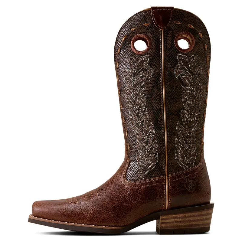 Ariat Lucera Narrow Cutter Toe Western Boots - Deepest Tan/Chocolate-4