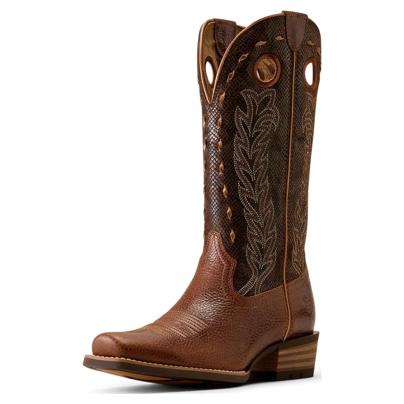 Ariat Lucera Narrow Cutter Toe Western Boots - Deepest Tan/Chocolate
