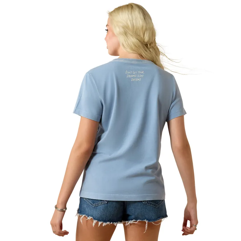 Ariat Lucky Dreams Womens T-Shirt - Ashleigh Blue-1