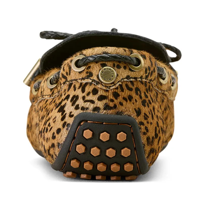 Ariat Margot Womens Driving Moccasins - Mini Cheetah Hair On-1