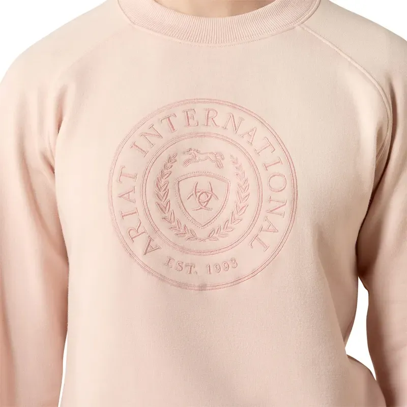 Ariat Martine Junior Girls Sweatshirt - Sepia Rose-3