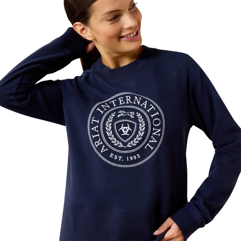Ariat Martine Womens Sweatshirt - Navy-2