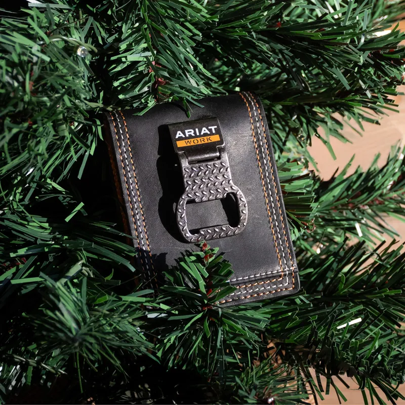 Ariat Work Canvas Bottle Opener BiFold Wallet - Black-2