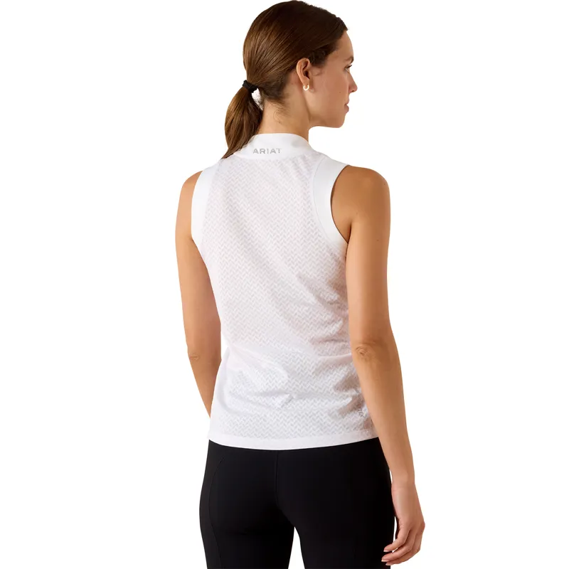 Ariat Mesa Womens Sleeveless Base Layer - White-1