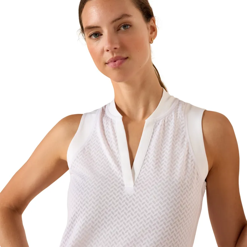 Ariat Mesa Womens Sleeveless Base Layer - White-2