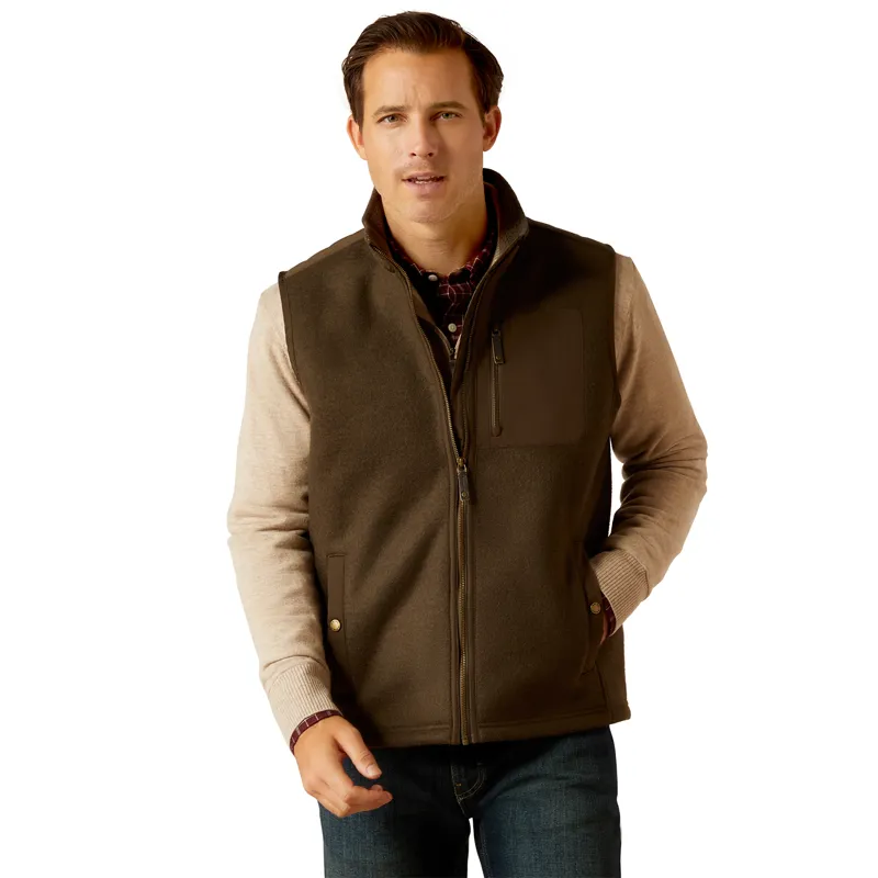Ariat Country Millbrae Mens Gilet - Earth