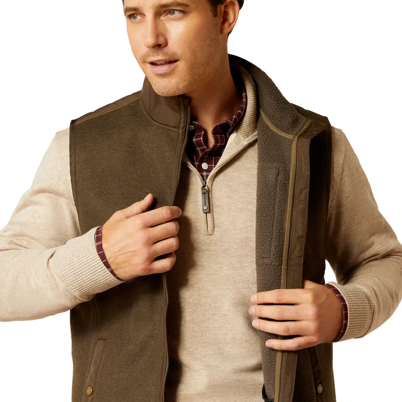 Ariat Country Millbrae Mens Gilet - Earth-1